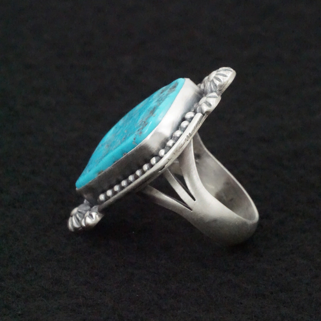 Darrin Livingston Turquoise & Sterling Silver Ring Size 9