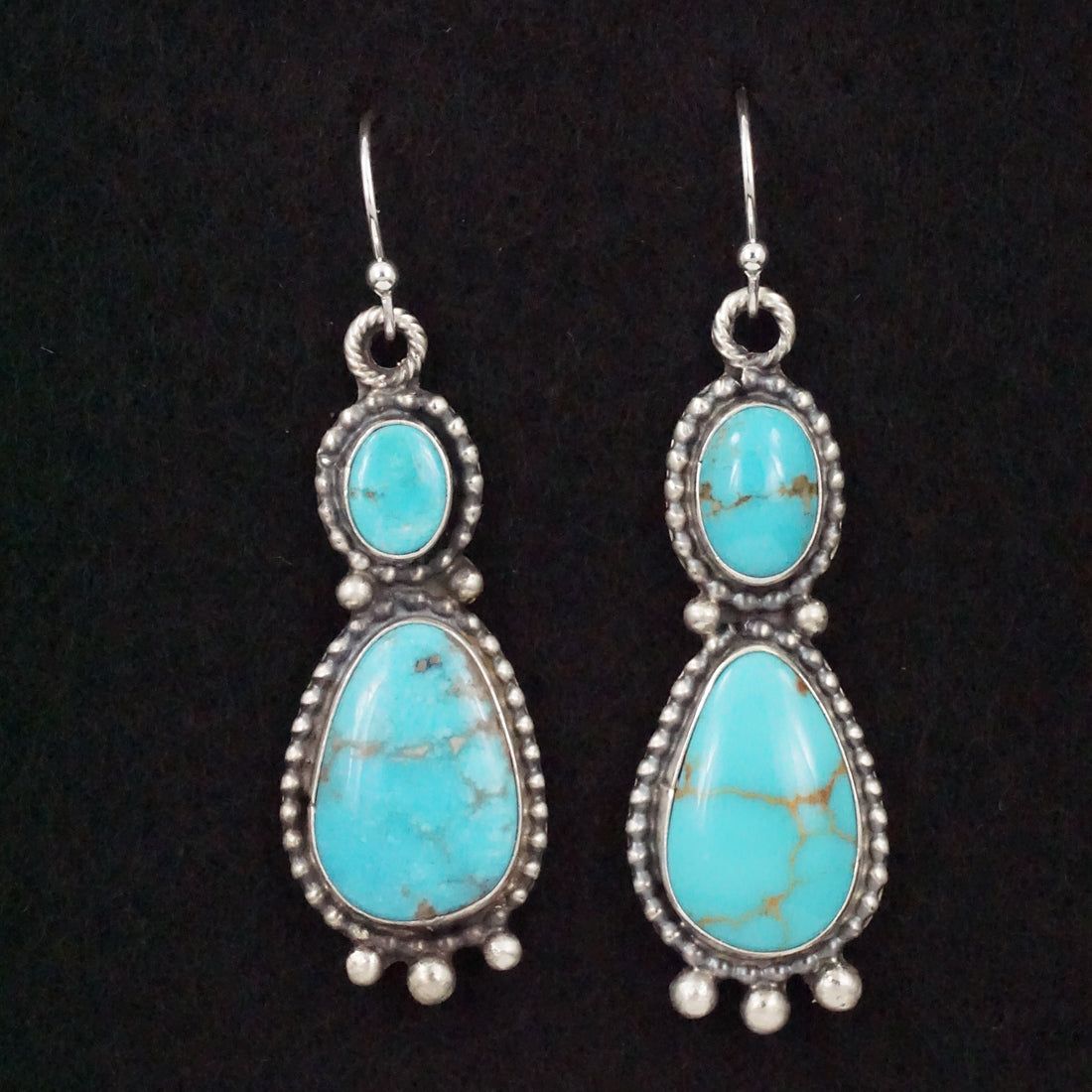 Jimmy Garcia Turquoise & Sterling Silver Earrings