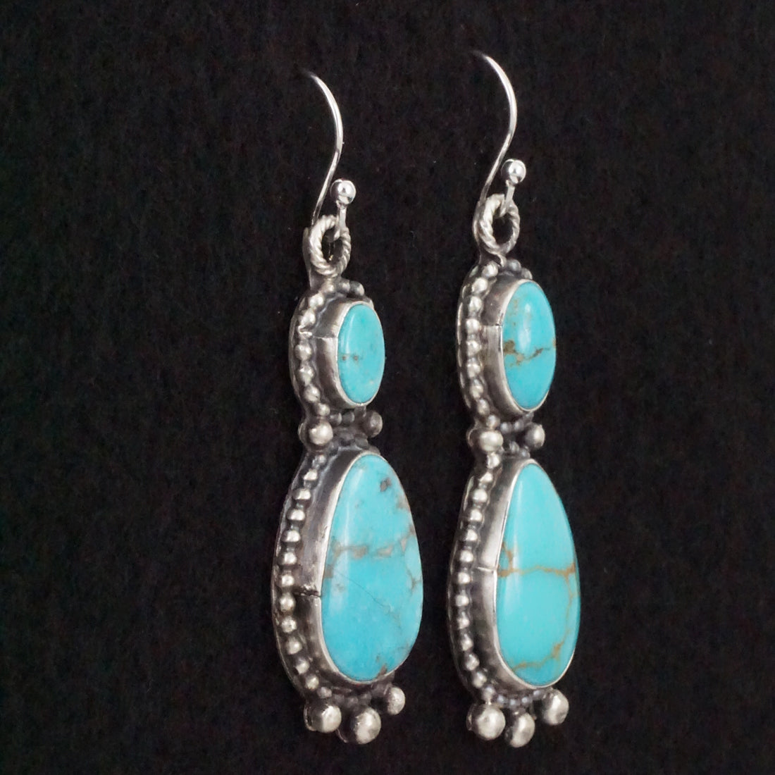 Jimmy Garcia Turquoise & Sterling Silver Earrings