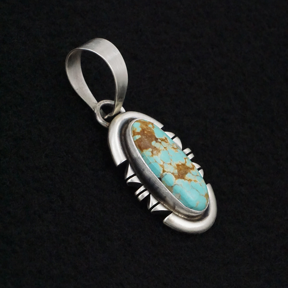 Randy Billy Turquoise & Sterling Silver Pendant