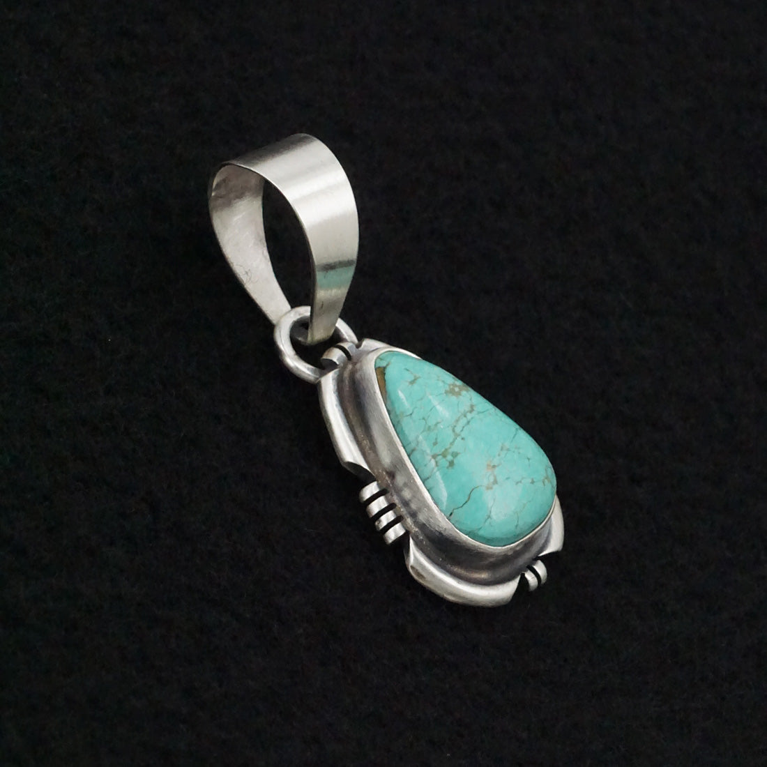 Randy Billy Turquoise & Sterling Silver Pendant