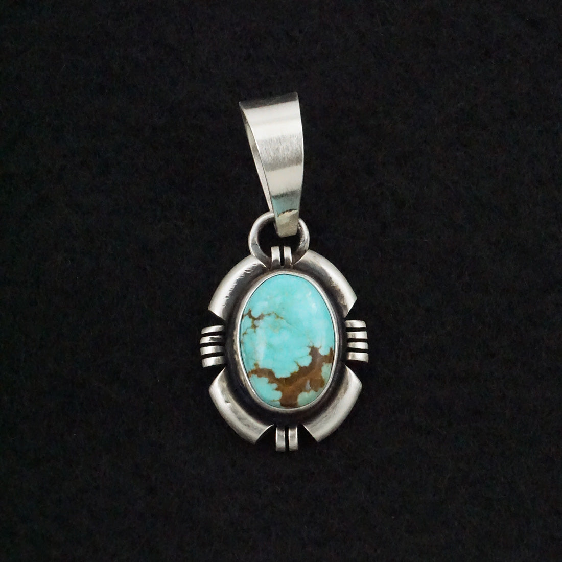 Randy Billy Turquoise & Sterling Silver Pendant