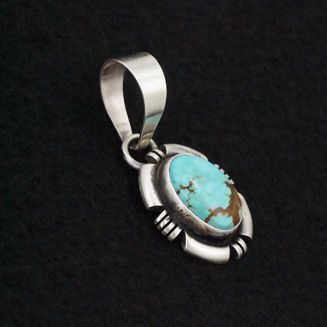 Randy Billy Turquoise & Sterling Silver Pendant