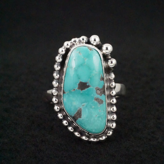 Randy Billy Turquoise & Sterling Silver Ring Size Adjustable