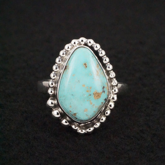 Randy Billy Turquoise & Sterling Silver Ring Size Adjustable