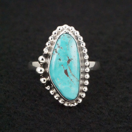 Randy Billy Turquoise & Sterling Silver Ring Size Adjustable