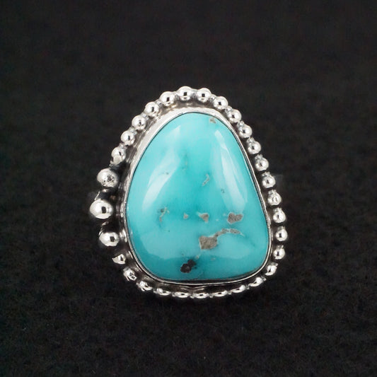 Randy Billy Turquoise & Sterling Silver Ring Size Adjustable