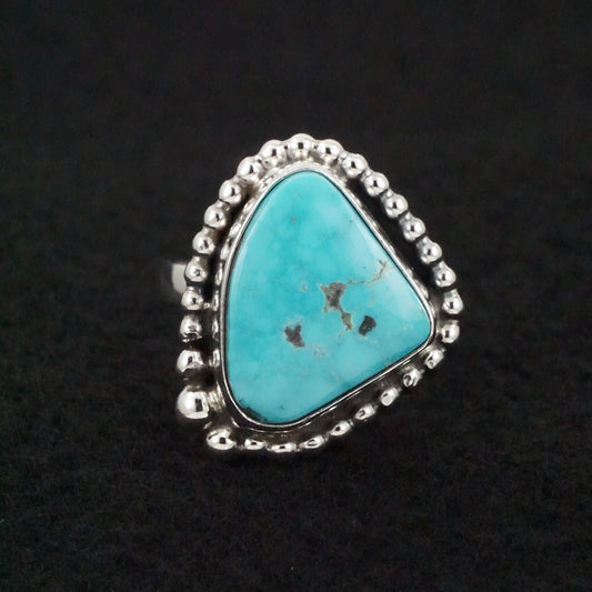 Randy Billy Turquoise & Sterling Silver Ring Size Adjustable