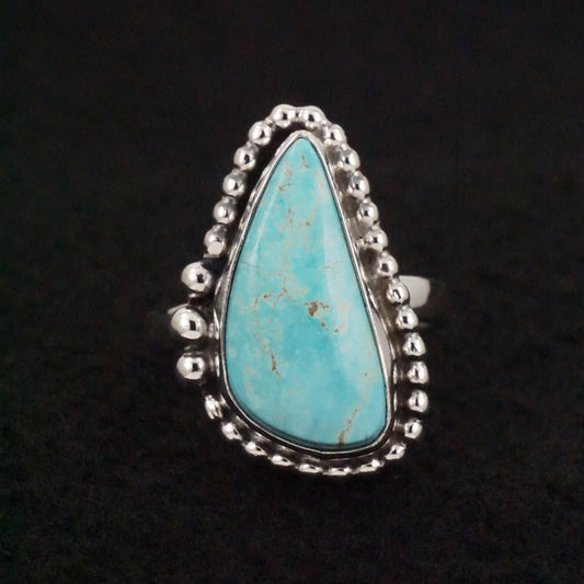 Randy Billy Turquoise & Sterling Silver Ring Size Adjustable