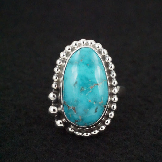 Randy Billy Turquoise & Sterling Silver Ring Size Adjustable