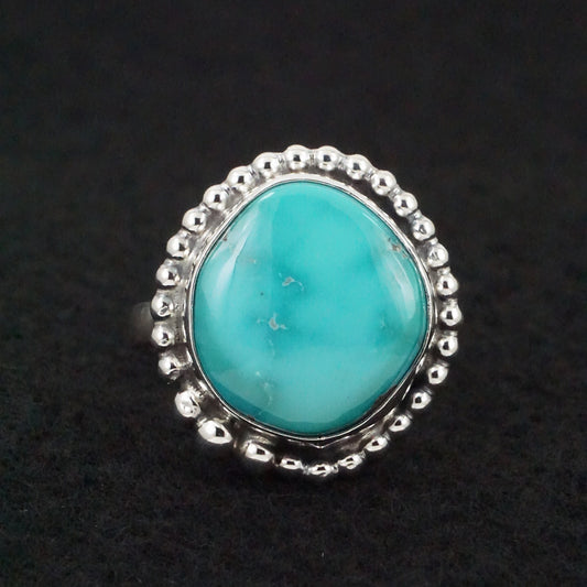 Randy Billy Turquoise & Sterling Silver Ring Size Adjustable