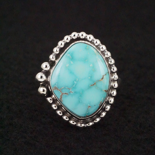 Randy Billy Turquoise & Sterling Silver Ring Size Adjustable