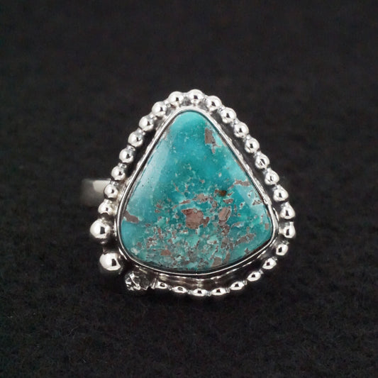 Randy Billy Turquoise & Sterling Silver Ring Size Adjustable