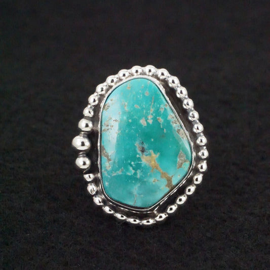 Randy Billy Turquoise & Sterling Silver Ring Size Adjustable