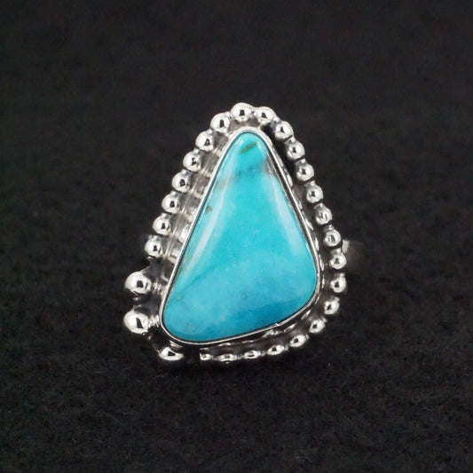 Randy Billy Turquoise & Sterling Silver Ring Size Adjustable