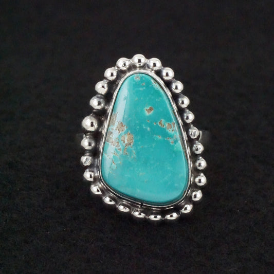 Randy Billy Turquoise & Sterling Silver Ring Size Adjustable