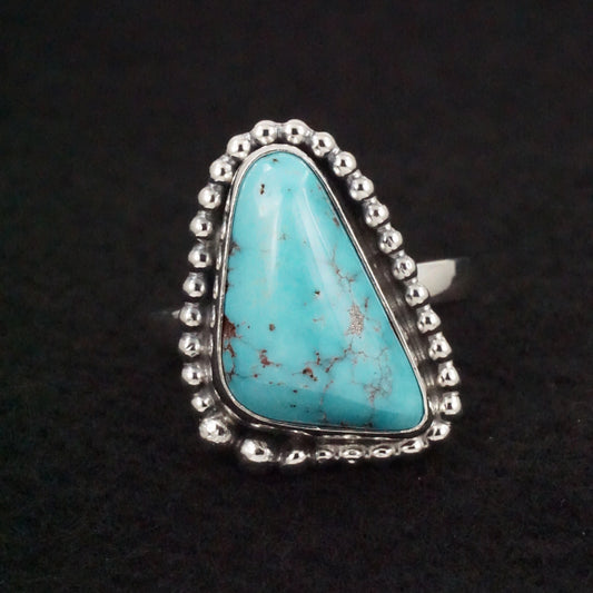 Randy Billy Turquoise & Sterling Silver Ring Size Adjustable