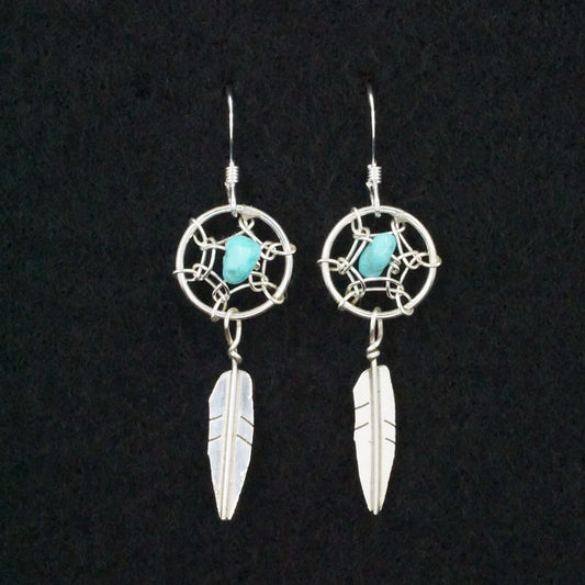 Lorenzo Arviso Jr. Turquoise & Sterling Silver Earrings