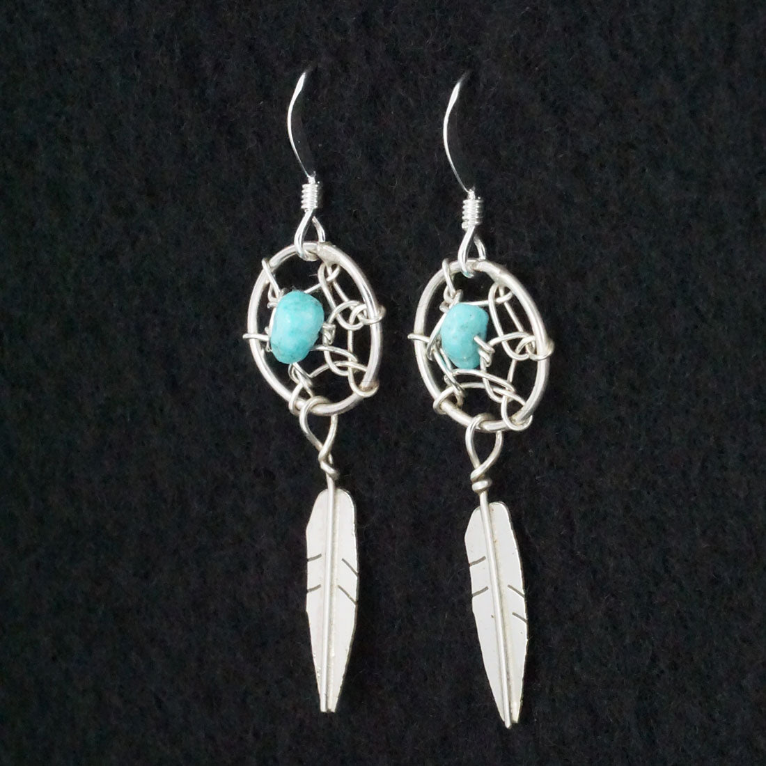 Lorenzo Arviso Jr. Turquoise & Sterling Silver Earrings