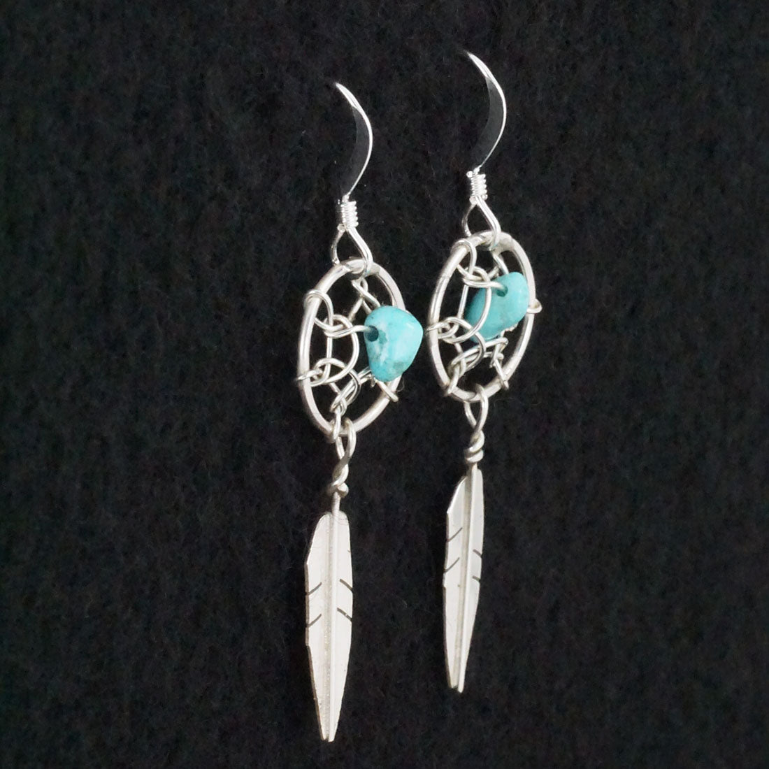 Lorenzo Arviso Jr. Turquoise & Sterling Silver Earrings