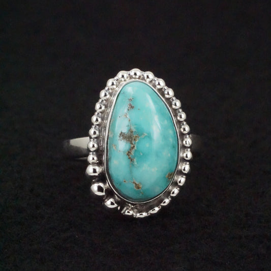 Randy Billy Turquoise & Sterling Silver Ring Size Adjustable