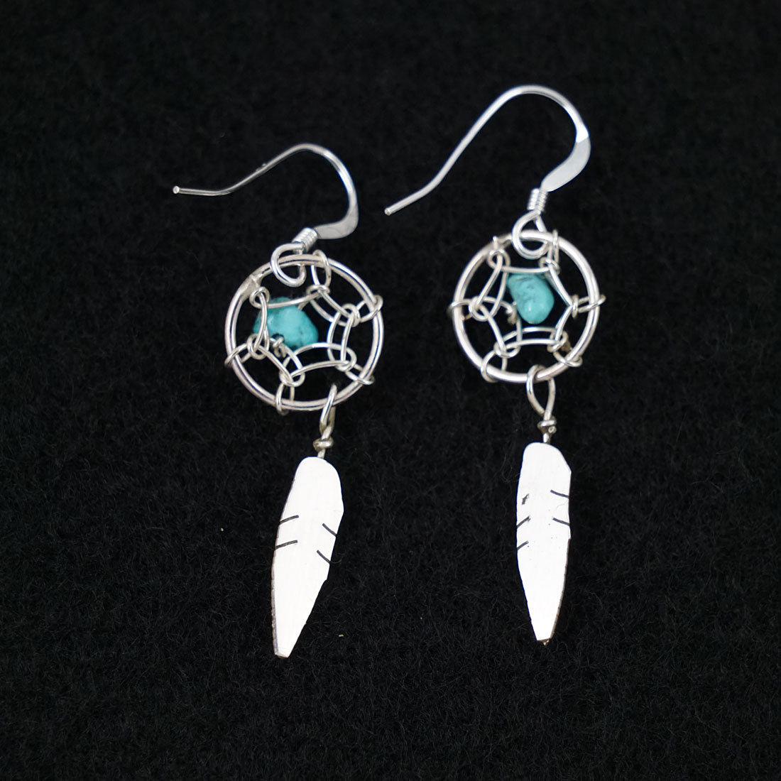 Lorenzo Arviso Jr. Turquoise & Sterling Silver Earrings