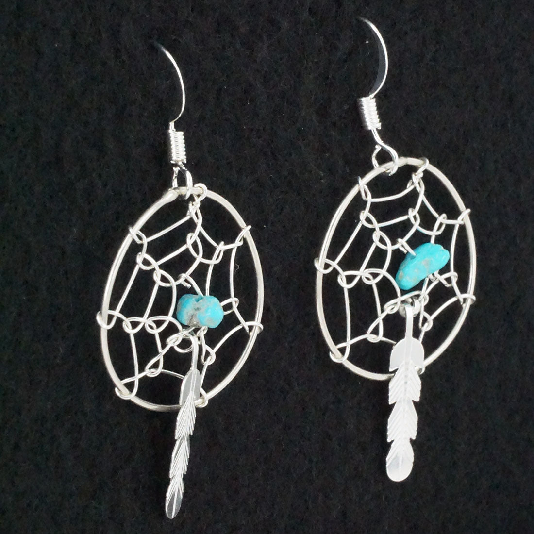 Helena Yazzie Turquoise & Sterling Silver Earrings