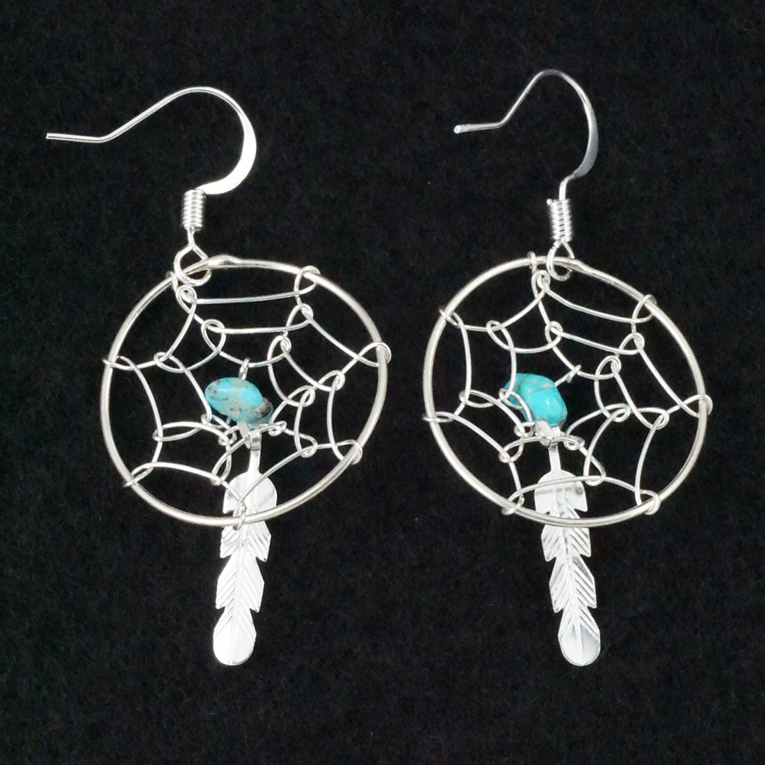 Helena Yazzie Turquoise & Sterling Silver Earrings