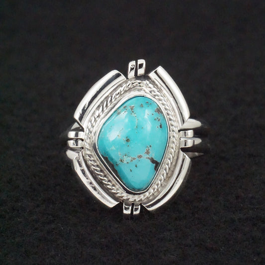 Randy Billy Turquoise & Sterling Silver Ring Size Adjustable