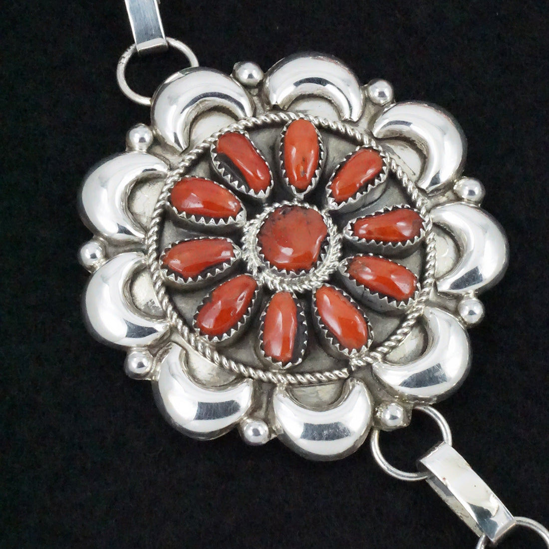 Eunise Wilson Coral & Sterling Silver Necklace Set