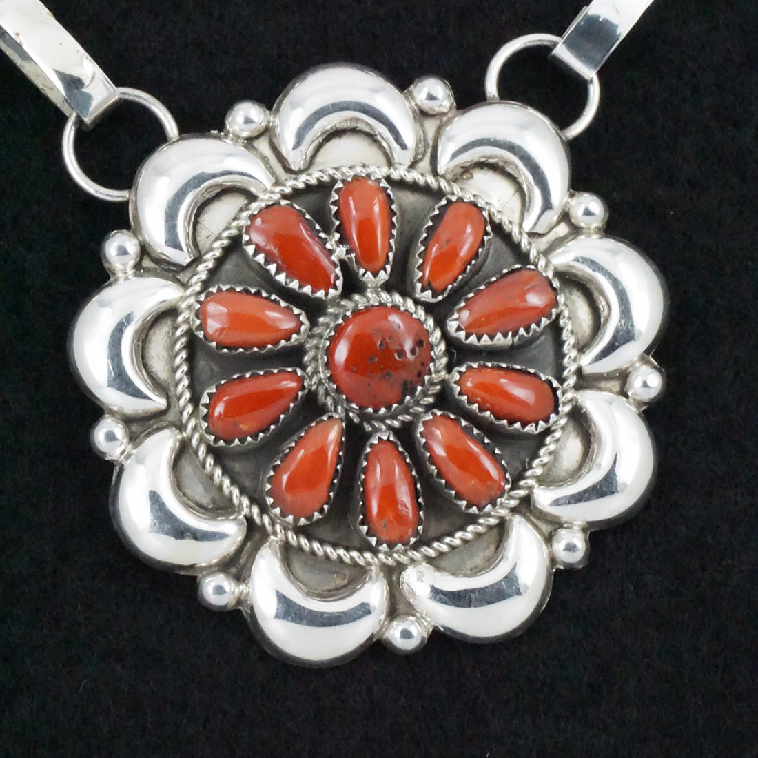 Eunise Wilson Coral & Sterling Silver Necklace Set