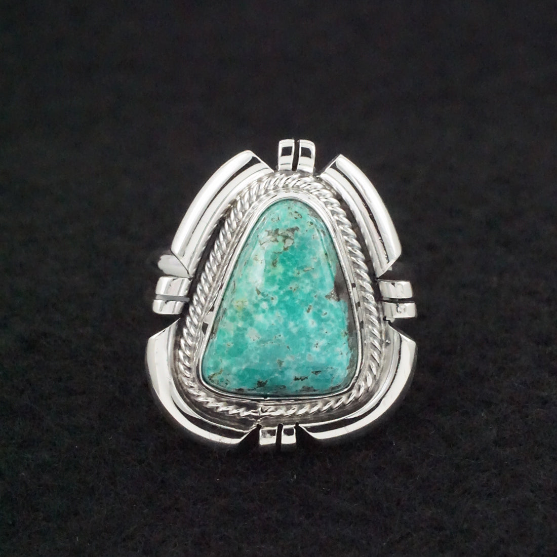 Randy Billy Turquoise & Sterling Silver Ring Size Adjustable