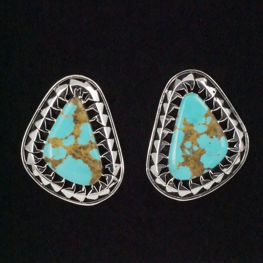 Sharon McCarthy Turquoise & Sterling Silver Earrings