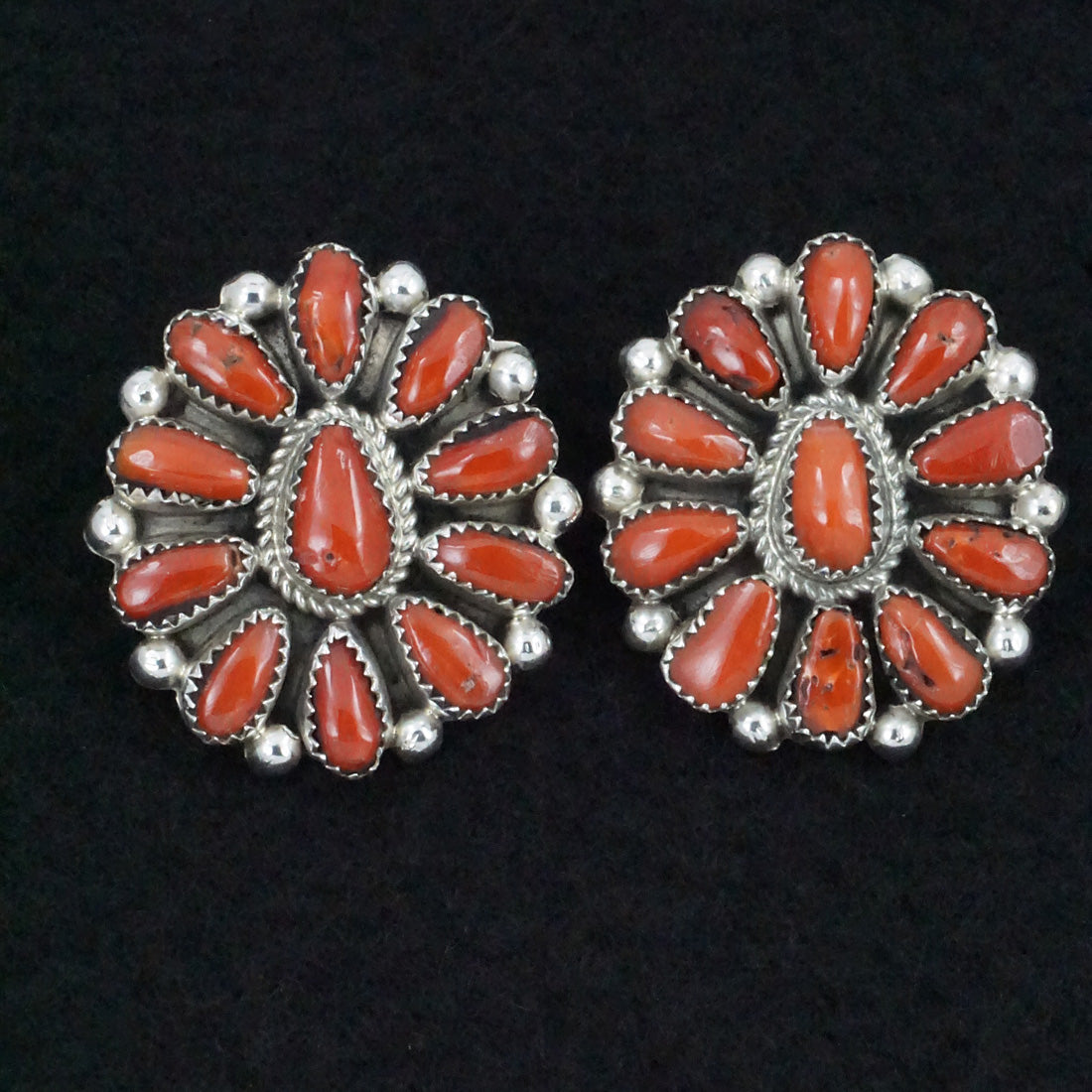 Eunise Wilson Coral & Sterling Silver Necklace Set