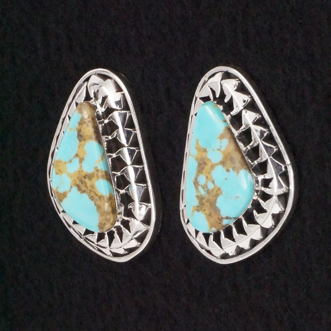 Sharon McCarthy Turquoise & Sterling Silver Earrings