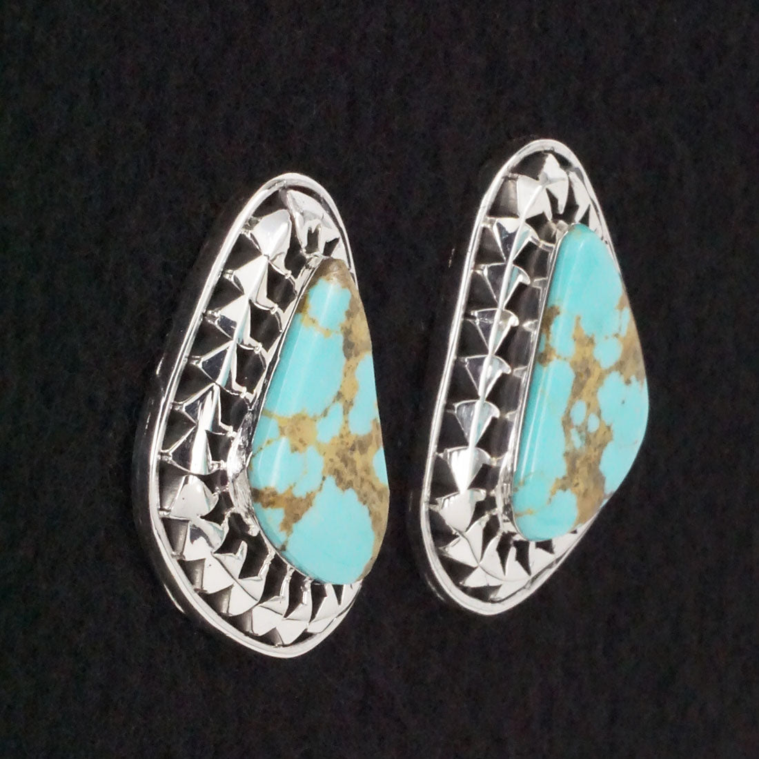 Sharon McCarthy Turquoise & Sterling Silver Earrings