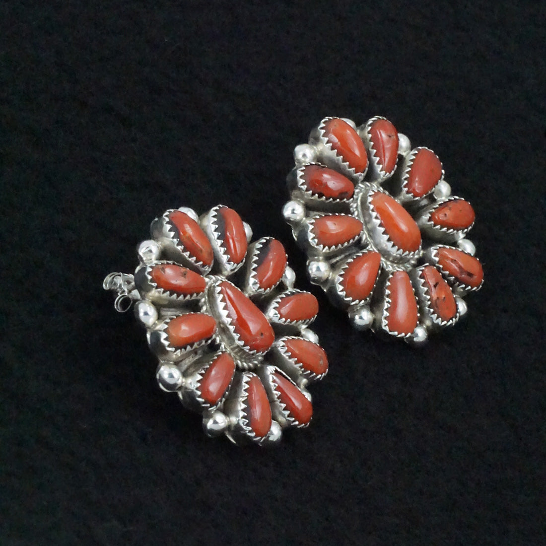 Eunise Wilson Coral & Sterling Silver Necklace Set