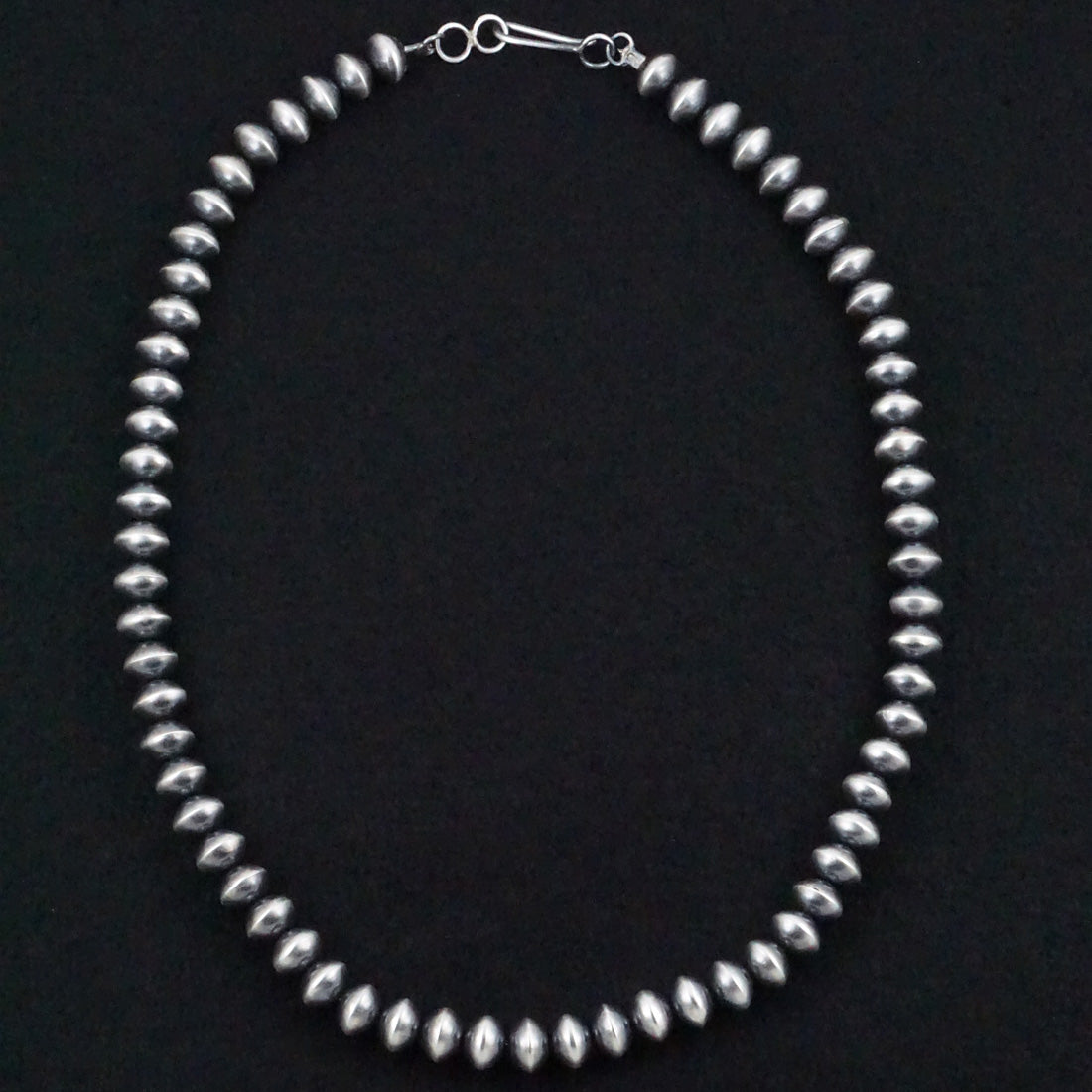 Preston Haley Sterling Silver Navajo Pearl Necklace 22"