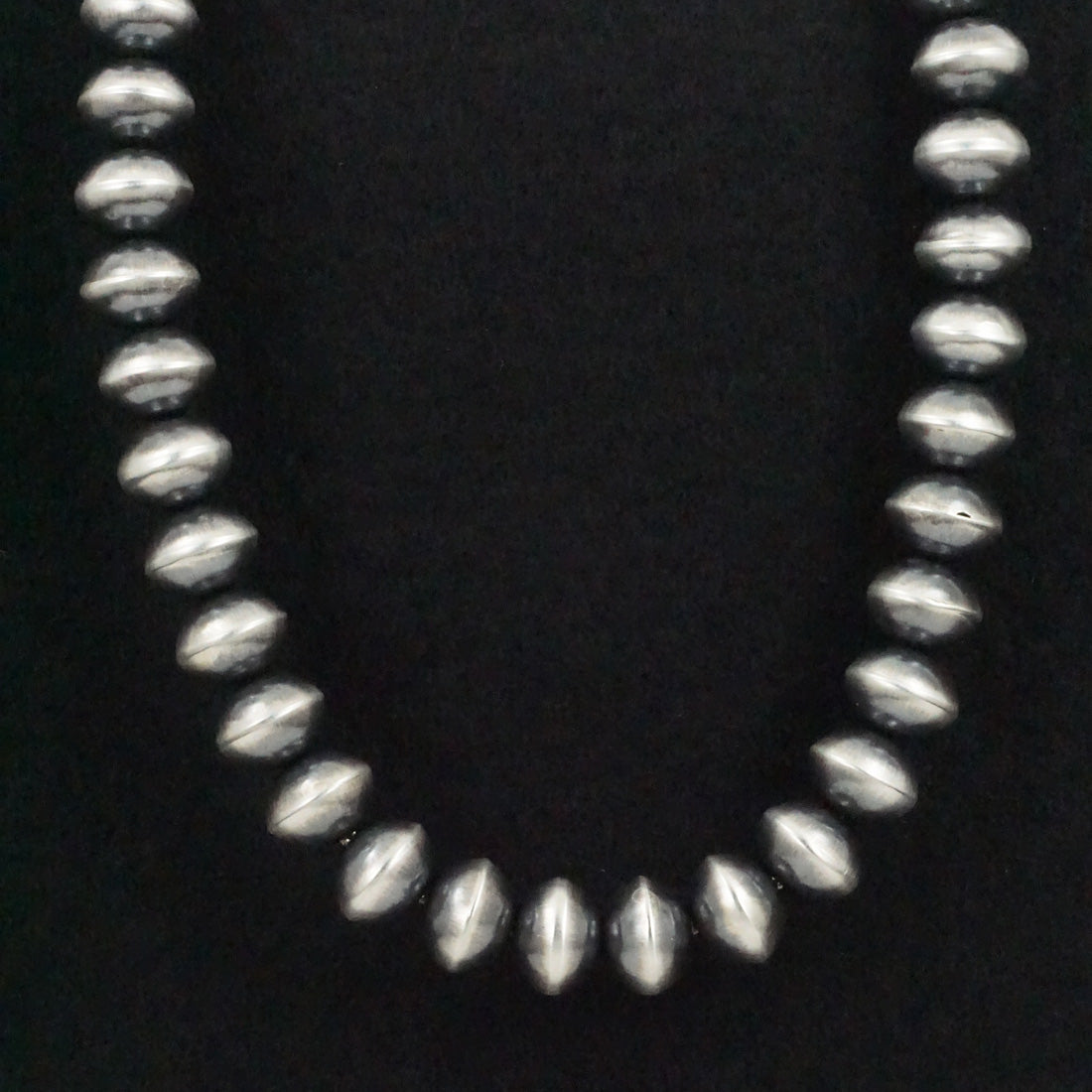 Preston Haley Sterling Silver Navajo Pearl Necklace 22"