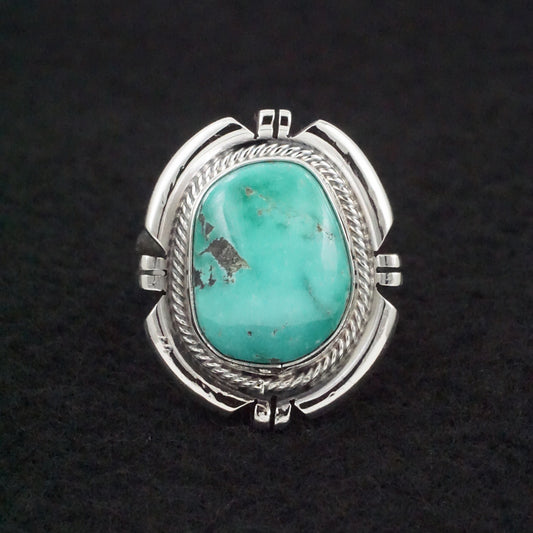 Randy Billy Turquoise & Sterling Silver Ring Size Adjustable