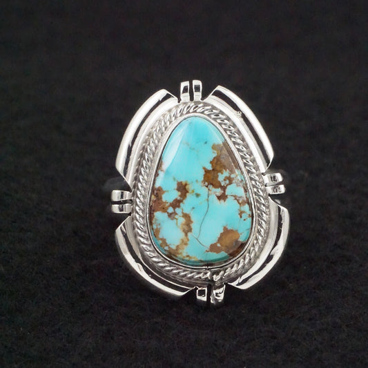 Randy Billy Turquoise & Sterling Silver Ring Size Adjustable