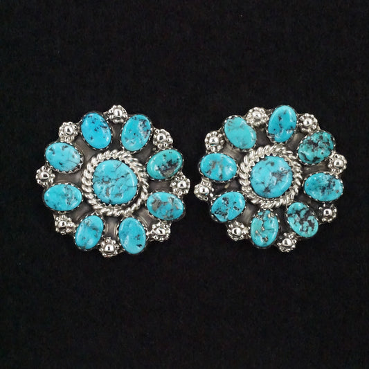 Martin Muskett Turquoise & Sterling Silver Earrings