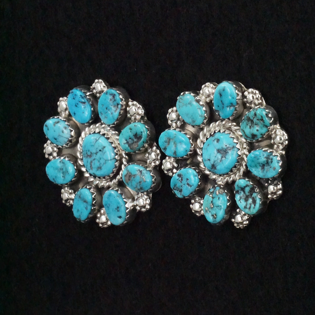 Martin Muskett Turquoise & Sterling Silver Earrings