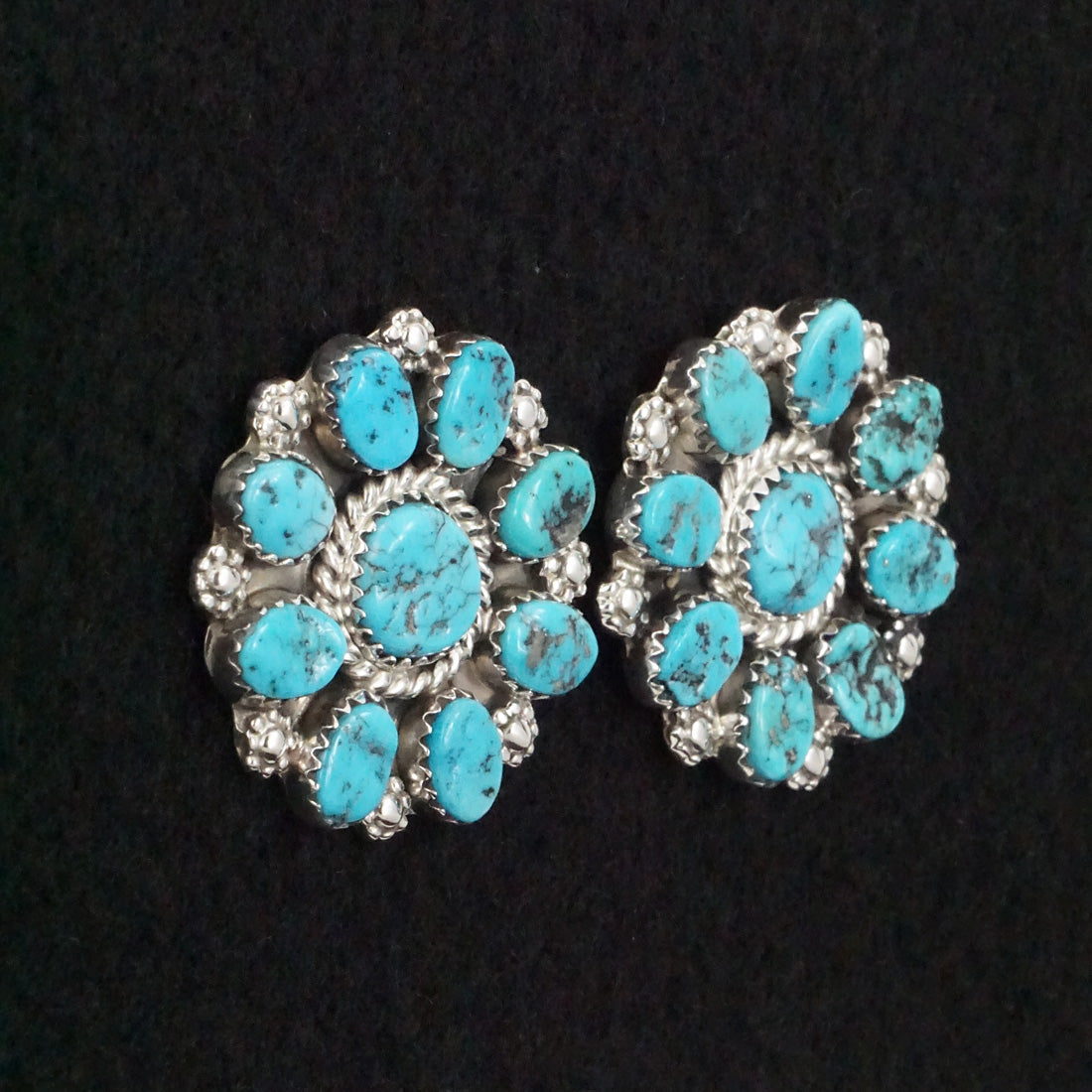 Martin Muskett Turquoise & Sterling Silver Earrings