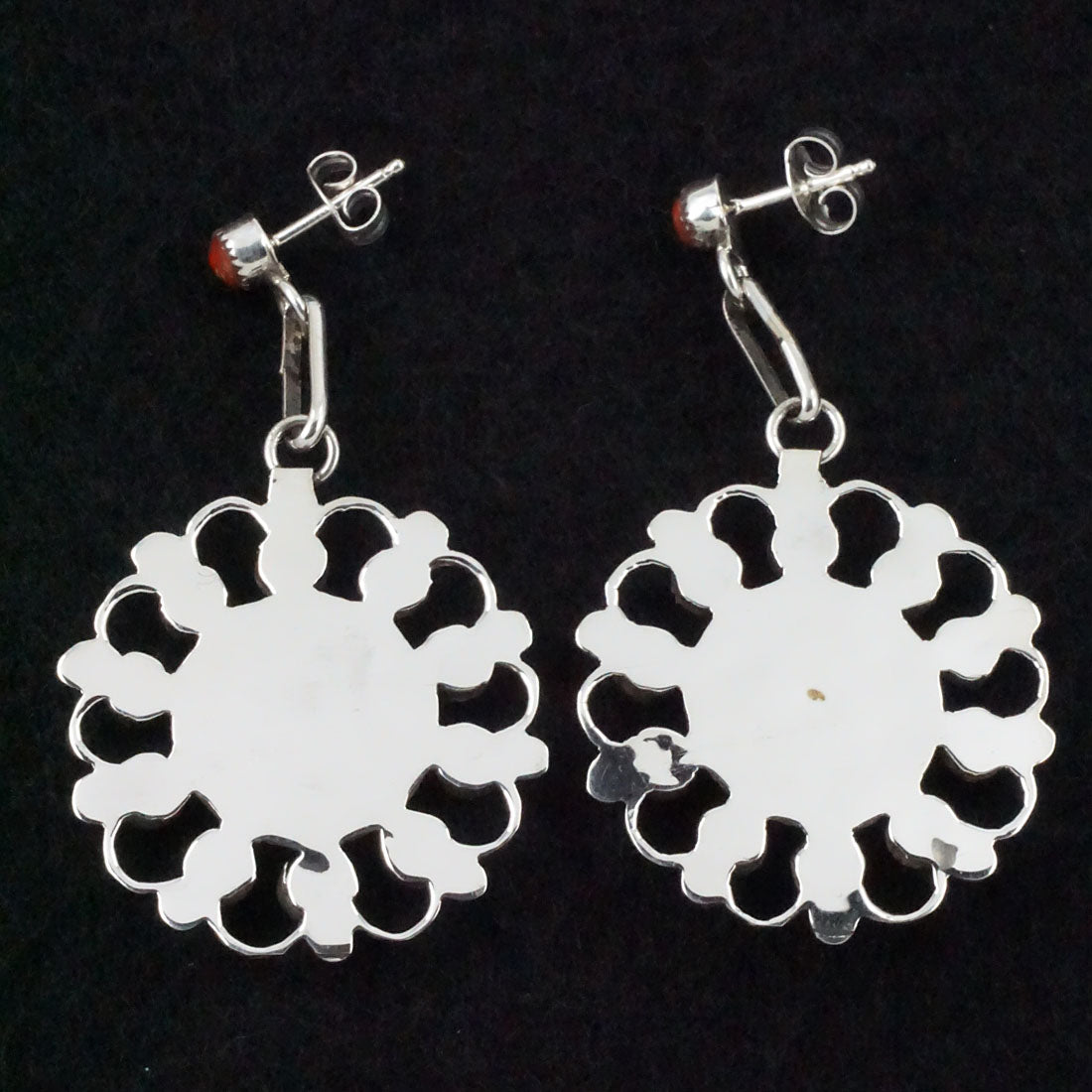 Yvette Kaamasee Coral & Sterling Silver Earrings