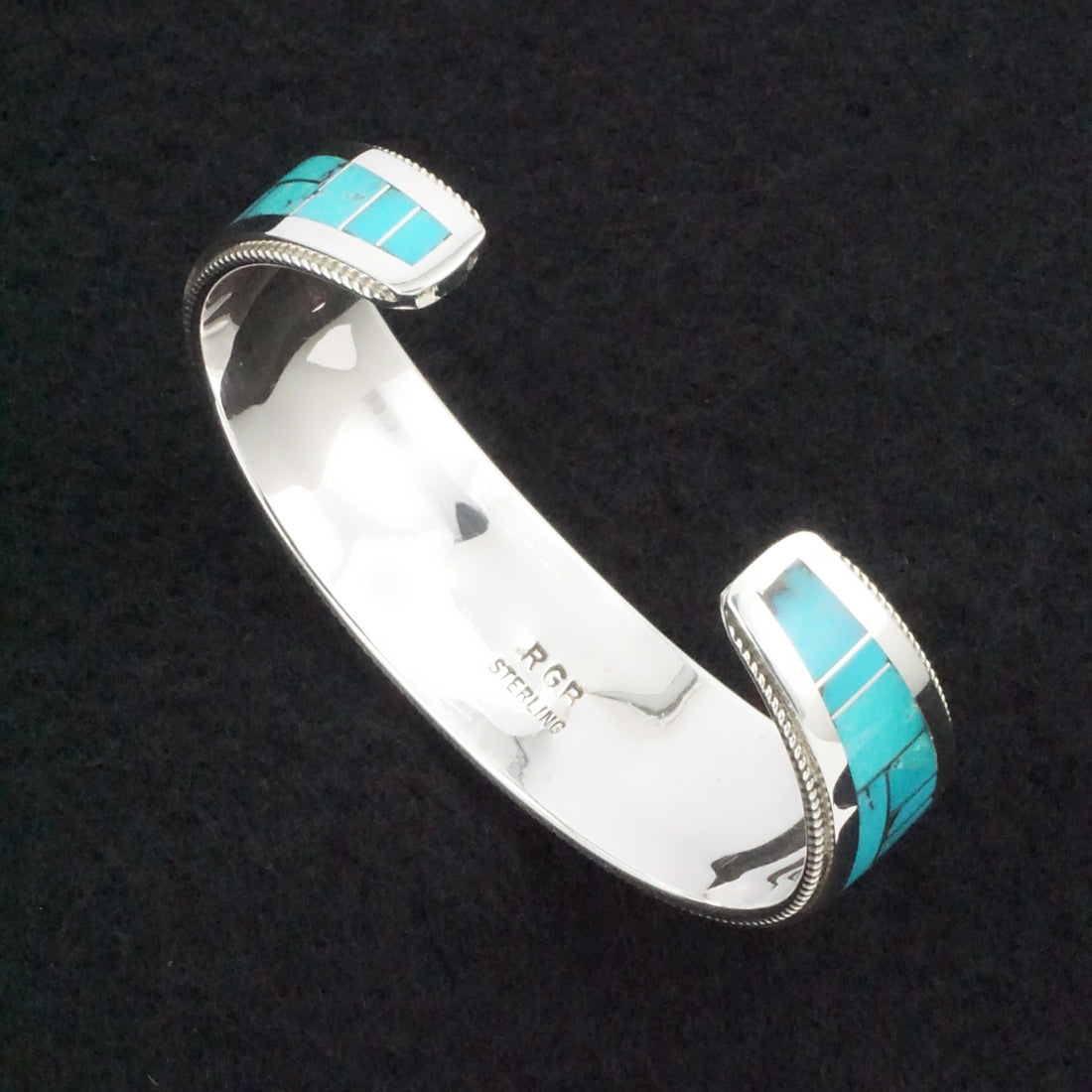 Rickel & Glendora Booqua Turquoise & Sterling Silver Bracelet