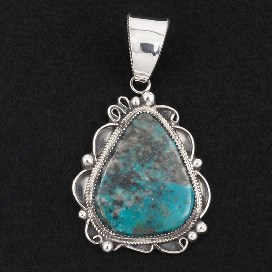 Leslie Nez Turquoise & Sterling Silver Pendant