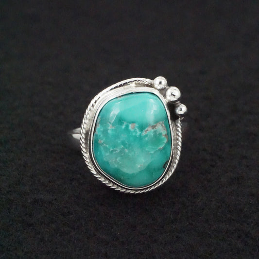 Randy Billy Turquoise & Sterling Silver Ring Size Adjustable