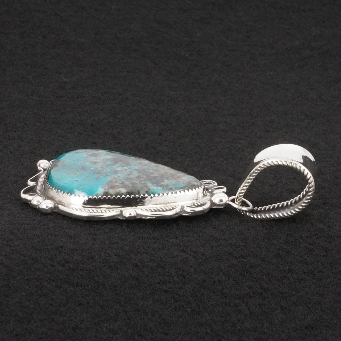Leslie Nez Turquoise & Sterling Silver Pendant