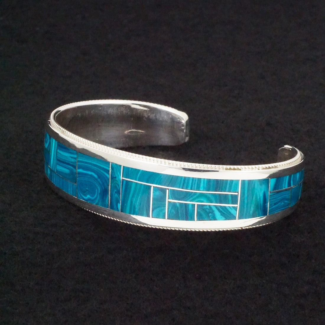 Rickel & Glendora Booqua Chrysocolla  & Sterling Silver Bracelet